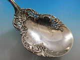 Regent by Durgin Sterling Silver Berry Spoon Brite-Cut Bowl w/ Ribbon 9 5/8"