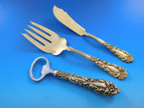 Athene by Amston Vermeil Gold Sterling Silver Flatware Set Service 171 pc Dinner