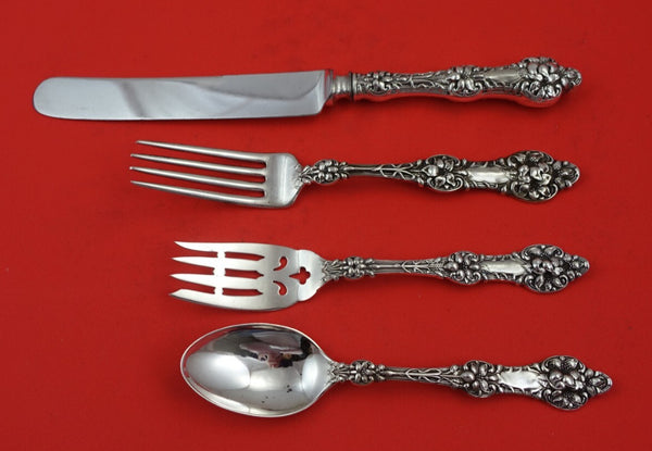 Old Orange Blossom by Alvin / Gorham Sterling Silver Regular Place Setting 4pc