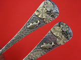 Duhme Sterling Silver Fish Serving Set GW Applied Fish Hammered Aesthetic