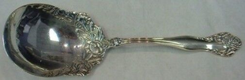 Stratford by International Sterling Silver Berry Spoon Fancy Shoulders 8 3/4"