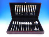 Golden Columbine by Lunt Sterling Silver Flatware Service for 12 Set 50 pieces