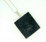 Kaufmann Intarsia Sterling Pendant with Genuine Natural Agate and Onyx (#J4371)