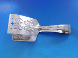 Lap Over Edge Acid Etched by Tiffany Sterling Silver Asparagus Tong Peony 7 1/4"