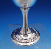 Fisher Sterling Silver Goblet with Gadroon Border on Base #62 6 3/4" (#7937)