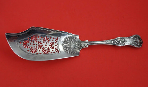English Victorian Sterling Silver Fish Server London 1837 by SH DC  12 1/4"