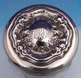 International Sterling Silver and Glass Dresser Jar #C527 1 1/2" x 2" (#9238)