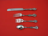 Old Orange Blossom by Alvin / Gorham Sterling Silver Regular Place Setting 4pc