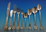 American Victorian by Lunt Sterling Silver Flatware Set 12 Service 115 Pieces