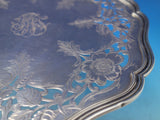 Floral by Gorham Sterling Silver Serving Tray Bright-Cut Pierced #553A (#7198)