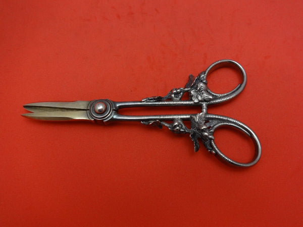 Tiffany & Co. Sterling Silver Grape Shears Gold Washed with Leaves & Grapes 6"