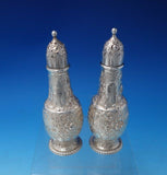 Repousse by Tiffany and Co Sterling Silver Salt Pepper Shaker Set 2pc (#5136)