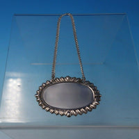 Gadroon by Unknown Sterling Silver Liquor Label Plain #352 2 1/4" (#5048)
