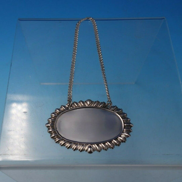 Gadroon by Unknown Sterling Silver Liquor Label Plain #352 2 1/4" (#5048)