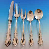 Georgian Manor by Lunt Sterling Silver Flatware Service for 12 Set 60 pieces