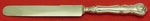 New Queens by Durgin Sterling Silver Dinner Knife Blunt 10"