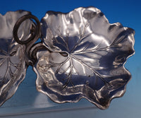 Reed and Barton Sterling Silver Candy Dish #X102A w/Two Leaves Vine Handle #7813