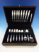 Silver Sculpture by Reed and Barton Sterling Silver Flatware Set 8 Service 42 Pc