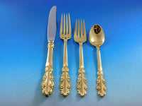 Esplanade Gold by Towle Sterling Silver Flatware Set for 12 Service 91 pieces