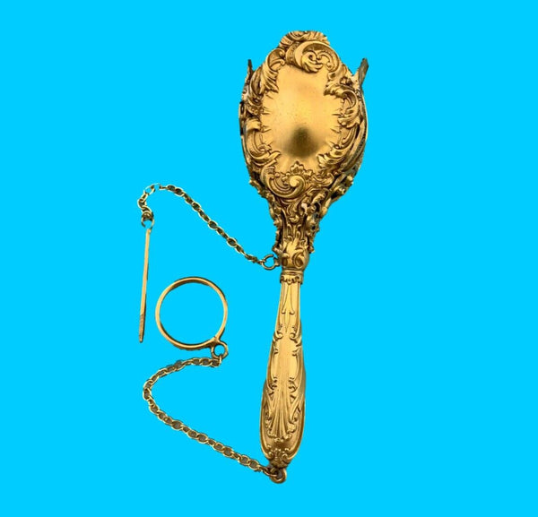 Vermeil Gilt Sterling Tussie Mussie Posey Posy Holder (#J1303)