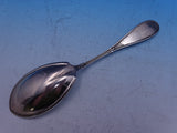 Japanese Whiting Sterling Silver Berry Spoon Britecut Pointed Narrow Bowl 9 1/8"