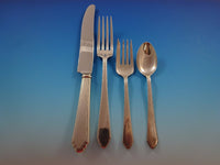 William & Mary by Lunt Sterling Silver Flatware Set 12 Service 140 Pieces Huge