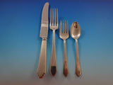 William & Mary by Lunt Sterling Silver Flatware Set 12 Service 140 Pieces Huge