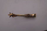 Grande Baroque Gold by Wallace Sterling Silver Sugar Tong  4 1/4" Vermeil