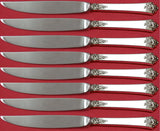 Castle Rose by Royal Crest Sterling Silver Steak Knife Set 8pc Not Serr Custom