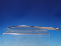 Foster and Bailey Sterling Silver Shoe Horn w/SP Blade Green Cabochon 8" (#7256)