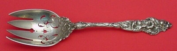 Les Six Fleurs by Reed and Barton Sterling Silver Vegetable Serving Fork Pcd 9"