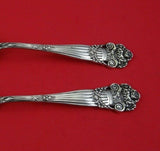 Georgian by Towle Sterling Silver Salad Serving Set 2pc All Sterling Original 9"