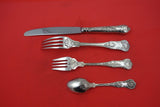 Queens by Wallace Sterling Silver Dinner Size Place Setting 4-pc