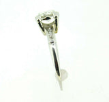 Vintage 18k Gold Genuine Natural Diamond Engagement Ring 3/4ct Total (#J4495)