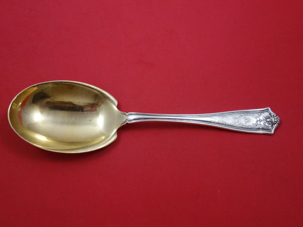 Winthrop by Tiffany & Co. Sterling Silver Berry Spoon Gold Washed 9 1/4"