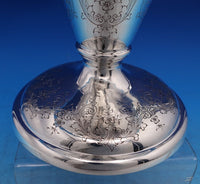 Graff Washbourne and Dunn Sterling Silver Vase #4887/47 12" x 9 1/4" (#7494)