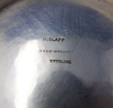 Arts and Crafts by J. Clapp Sterling Silver Serving Bowl Handwrought (#6049)