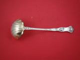 Peony by Wallace Sterling Silver Soup Ladle Scallop Bowl 12 1/2" AS