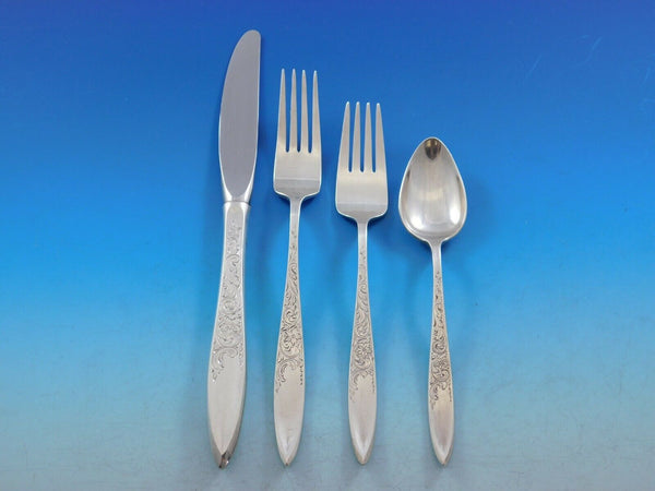 White Paisley By Gorham Sterling Silver Regular Size Place Setting(s) 4pc