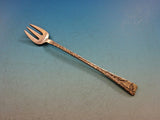 Lap Over Acid Etched by Tiffany Sterling Silver Cocktail Fork Crown Volute 6"