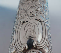 Cluny by Gorham Sterling Silver Clothes Brush w/ Repoussed Flowers #607 (#3397)
