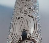 Cluny by Gorham Sterling Silver Clothes Brush w/ Repoussed Flowers #607 (#3397)