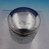 Estate Period Sheffield John Round and Son Silver Glass Dresser Jar (#4090)