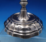 Handmade Hand Hammered Buccellati Italian Sterling Silver Candlestick Pair #7373