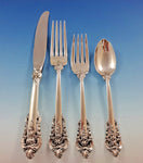 Grande Baroque by Wallace Sterling Silver Flatware Set For 12 Service 64 Pieces