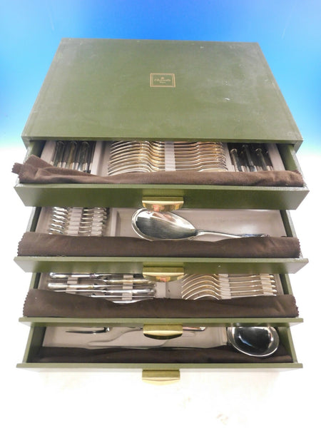Arcantia Vendome Christofle Silverplate Flatware Set 12 Service 147 pcs Dinner