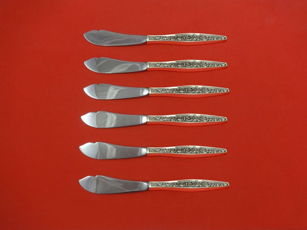 Renaissance Scroll by Reed & Barton Sterling Silver Trout Knife Set 6pc. Custom