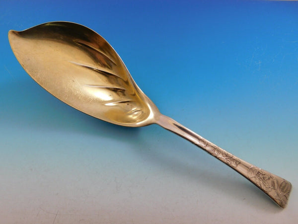 Lap Over Edge Acid Etched by Tiffany Sterling Silver Ice Cream Server GW 11 3/8"