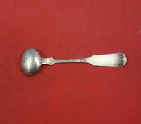 Coin Silver Salt Spoon Master Size 3 3/4" Heirloom Silverware