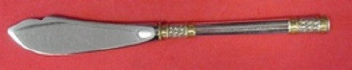 Aegean Weave Gold by Wallace Sterling Silver Master Butter Knife HH Notch 7 3/8"